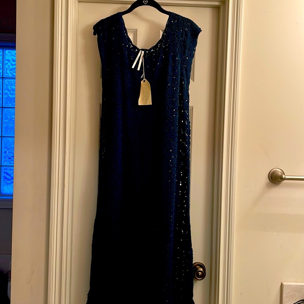 Knit lace, lined dress